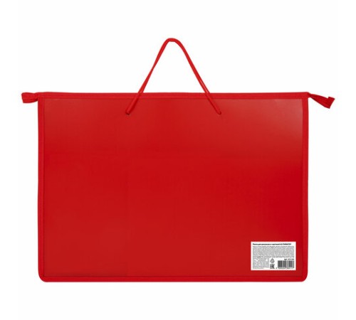 Папка для рисунков и чертежей ПИФАГОР А3, пластик, красная, 271133