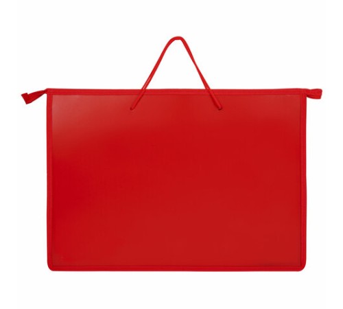 Папка для рисунков и чертежей ПИФАГОР А3, пластик, красная, 271133