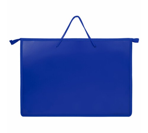 Папка для рисунков и чертежей ПИФАГОР А3, пластик, синяя, 271134