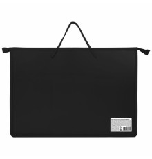 Папка для рисунков и чертежей ПИФАГОР А3, пластик, черная, 271135