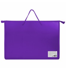 Папка для рисунков и чертежей ПИФАГОР А3, пластик, фиолетовая, 271136