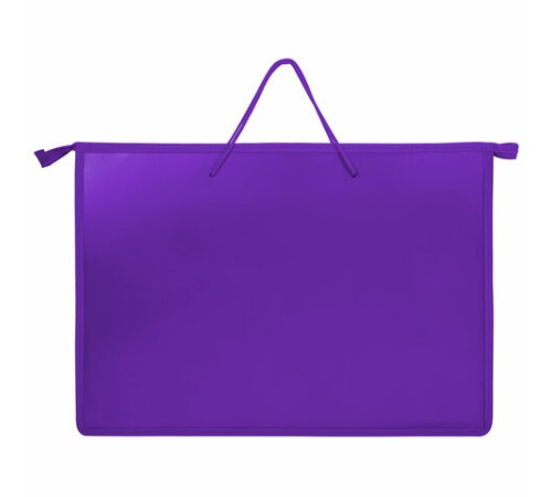 Папка для рисунков и чертежей ПИФАГОР А3, пластик, фиолетовая, 271136