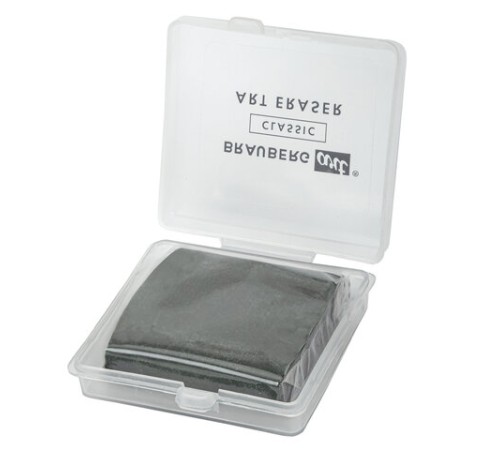 Ластик-клячка художественный, серый, в футляре, 40x36x10 мм, BRAUBERG ART 