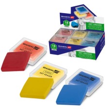 Ластик-клячка художественный цвета ассорти, в футляре, 40x36x10 мм, BRAUBERG ART 