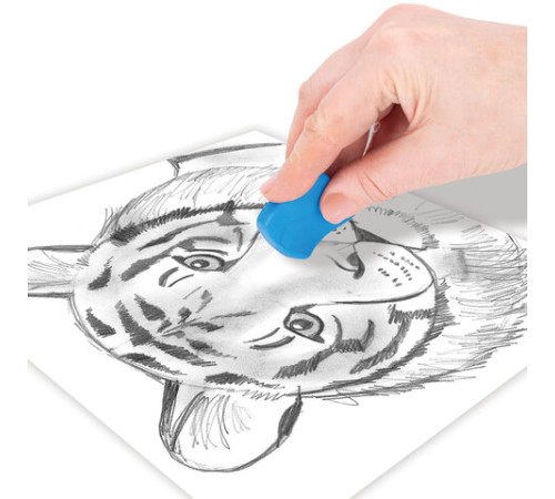 Ластик-клячка художественный цвета ассорти, в футляре, 40x36x10 мм, BRAUBERG ART 