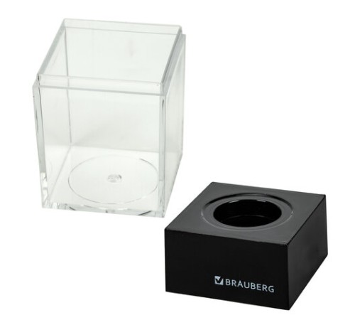 Скрепочница магнитная с 50 цветными скрепками 28 мм, РОССИЯ, BRAUBERG, 271178, ДМ-28П-50