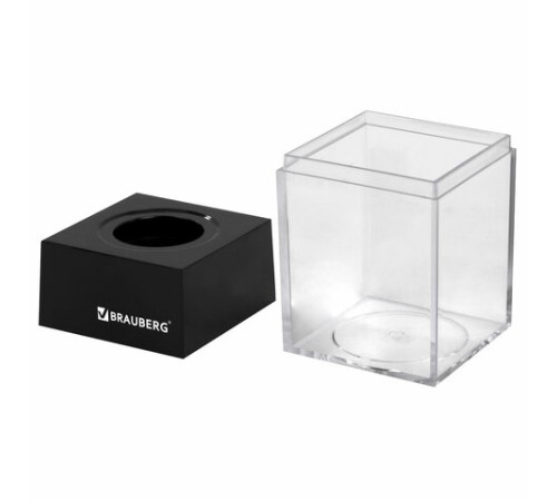 Скрепочница магнитная с 50 никелированными скрепками 28 мм, РОССИЯ, BRAUBERG, 271179