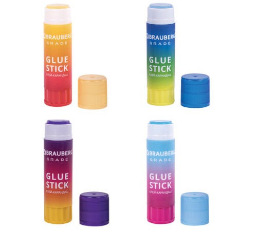 Клей-карандаш в градиентном корпусе BRAUBERG 