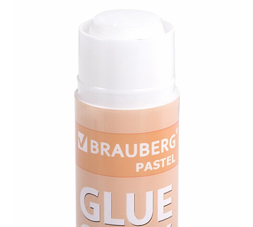 Клей-карандаш в пастельном корпусе BRAUBERG PASTEL, 15 г, PVP-основа, ассорти, 271249