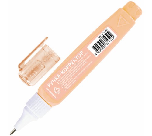 Ручка-корректор в пастельном корпусе BRAUBERG PASTEL, 9 мл, металлический наконечник, ассорти, 271251