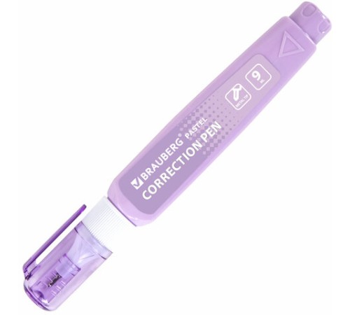 Ручка-корректор в пастельном корпусе BRAUBERG PASTEL, 9 мл, металлический наконечник, ассорти, 271251