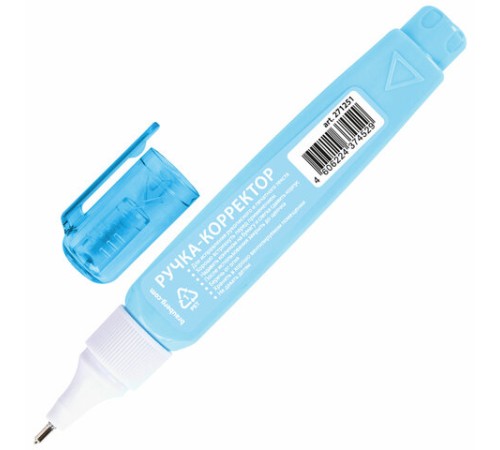 Ручка-корректор в пастельном корпусе BRAUBERG PASTEL, 9 мл, металлический наконечник, ассорти, 271251