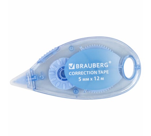 Корректирующая лента BRAUBERG PASTEL, 5 мм x 12 м, механизм перемотки, ВЫГОДНАЯ УПАКОВКА 3 штуки в блистере, 271252