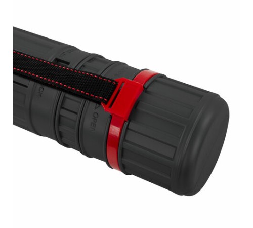 Тубус для чертежей телескопический, длина 64-100 см, формат А0, диаметр 8,5 см, с ремнем, черный, BRAUBERG, 271256