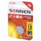Батарейка литиевая SONNEN Lithium CR2016 "таблетка, дисковая, кнопочная" 1 шт., блистер, 451972