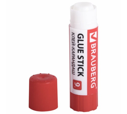 Клей-карандаш 9 г ВЫГОДНАЯ УПАКОВКА BRAUBERG, 3 штуки на блистере, 271305