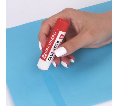 Клей-карандаш 9 г ВЫГОДНАЯ УПАКОВКА BRAUBERG, 3 штуки на блистере, 271305