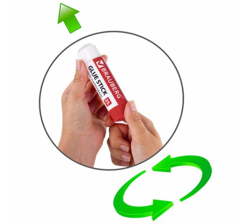 Клей-карандаш 25 г ВЫГОДНАЯ УПАКОВКА BRAUBERG, 3 штуки на блистере, 271306