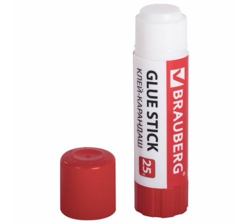 Клей-карандаш 25 г ВЫГОДНАЯ УПАКОВКА BRAUBERG, 3 штуки на блистере, 271306