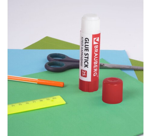 Клей-карандаш 25 г ВЫГОДНАЯ УПАКОВКА BRAUBERG, 3 штуки на блистере, 271306