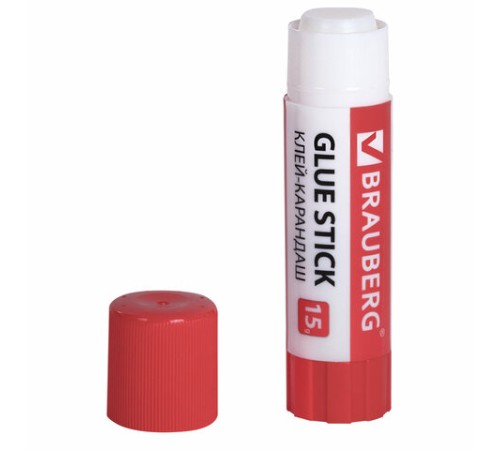 Клей-карандаш 15 г ВЫГОДНАЯ УПАКОВКА BRAUBERG, 3 штуки на блистере, 271307