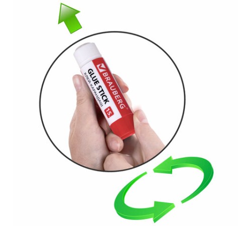 Клей-карандаш 15 г ВЫГОДНАЯ УПАКОВКА BRAUBERG, 3 штуки на блистере, 271307