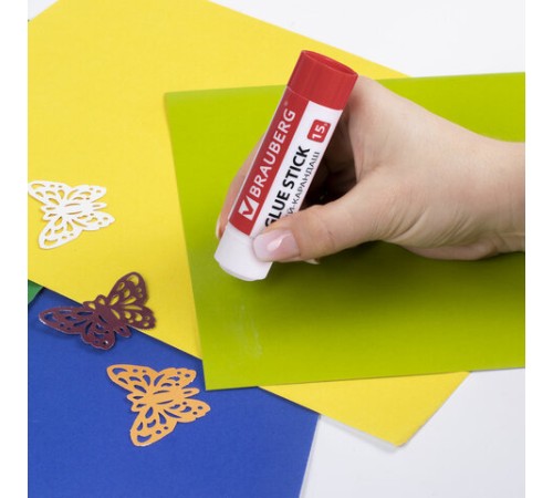 Клей-карандаш 15 г ВЫГОДНАЯ УПАКОВКА BRAUBERG, 3 штуки на блистере, 271307