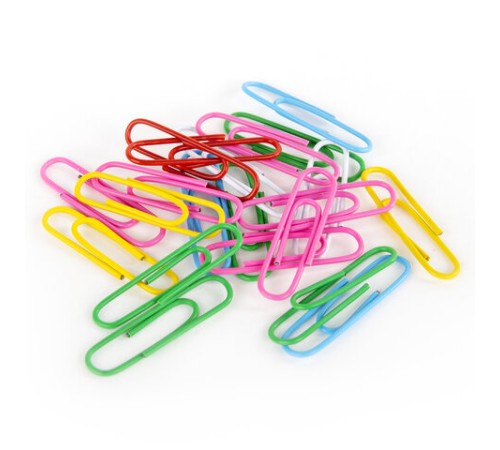 Скрепки EXTRA BRAUBERG 28 мм цветные 100 штук, 271313