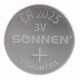 Батарейка литиевая SONNEN Lithium CR2025 "таблетка, дисковая, кнопочная" 1 шт., блистер, 451973
