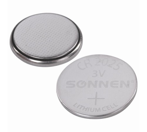 Батарейка литиевая SONNEN Lithium CR2025 "таблетка, дисковая, кнопочная" 1 шт., блистер, 451973 Батарейка литиевая SONNEN Lithium CR2025 "таблетка, дисковая, кнопочная" 1 шт., блистер, 451973