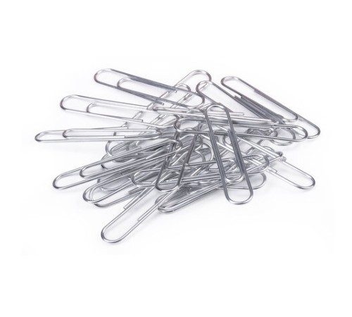 Скрепки большие ЭКСТРА ОФИСМАГ 50 мм оцинкованные 50 штук, 271317