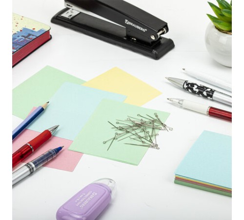 Булавки универсальные с головками-петельками BRAUBERG, 30 мм, 500 штук, в пластиковой коробке, 271319