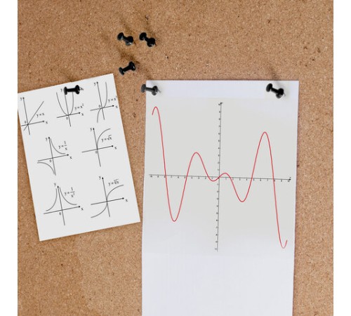 Силовые кнопки-гвоздики черные STAFF 50 штук, в картонной коробке, 271320