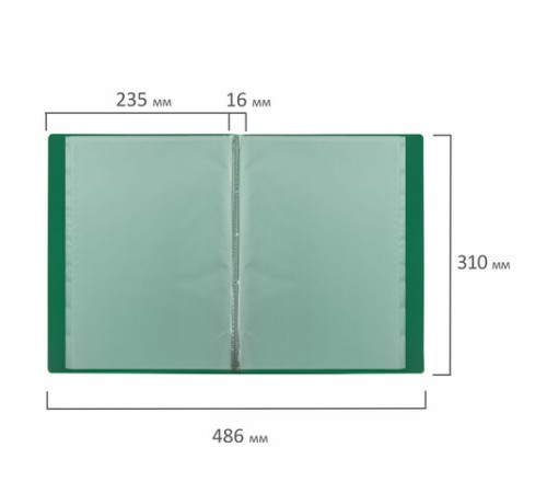 Папка 10 вкладышей BRAUBERG 