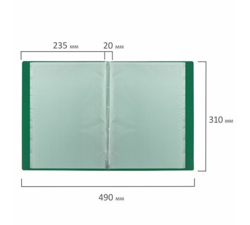 Папка 30 вкладышей BRAUBERG 