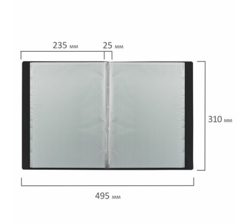 Папка 40 вкладышей BRAUBERG 