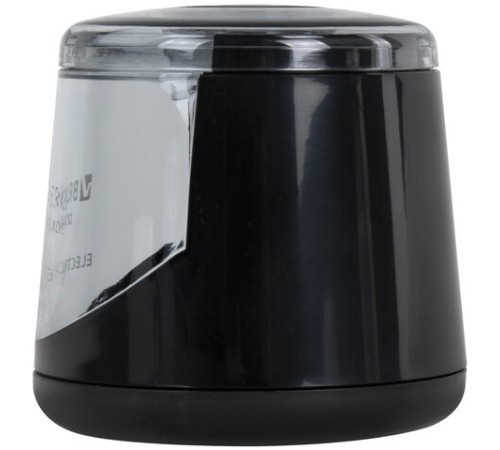 Точилка электрическая BRAUBERG DOUBLE BLADE BLACK, двойное лезвие, питание от 2 батареек АА, 271336