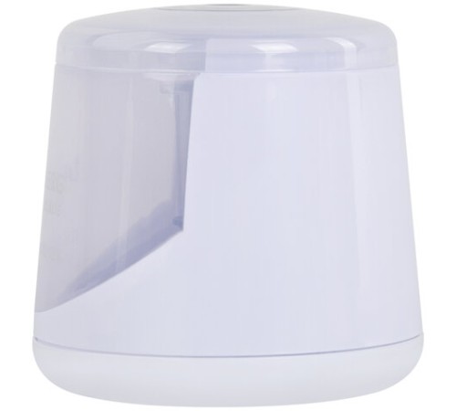 Точилка электрическая BRAUBERG DOUBLE BLADE WHITE, двойное лезвие, питание от 2 батареек, 271337