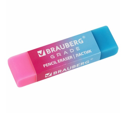 Ластики BRAUBERG GRADE НАБОР 4 штуки, размер ластика 60х15х10 мм, упаковка блистер, 271344