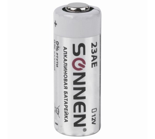 Батарейка SONNEN Alkaline, 23А (MN21), алкалиновая, для сигнализаций, 1 шт., в блистере, 451977 Батарейка SONNEN Alkaline, 23А (MN21), алкалиновая, для сигнализаций, 1 шт., в блистере, 451977