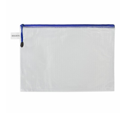 Папка-конверт СУПЕР КОМПЛЕКТ на молнии ПЛОТНЫЕ, 6 шт. (А4 - 2 шт., А5 - 4 шт.), сетчатая, BRAUBERG, 271347