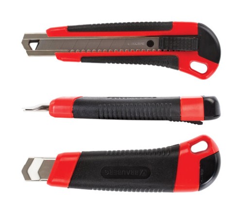 Нож канцелярский 18 мм BRAUBERG 