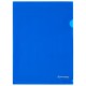 Папка-уголок А4, синяя, 0,10 мм, BRAUBERG EXTRA, 271699