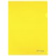 Папка-уголок жесткая А4, желтая, 0,15 мм, BRAUBERG EXTRA, 271705