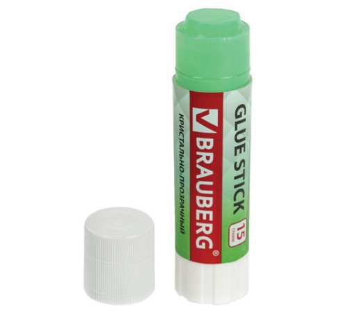 Клей-карандаш 15 г ВЫГОДНАЯ УПАКОВКА BRAUBERG 