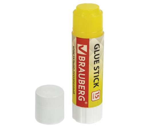 Клей-карандаш 15 г ВЫГОДНАЯ УПАКОВКА BRAUBERG 