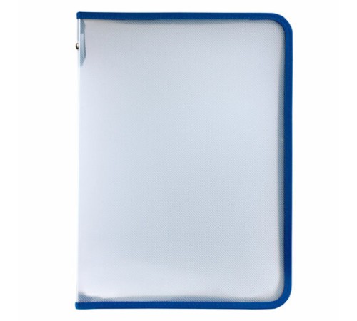 Папка для документов и тетрадей на молнии пластиковая BRAUBERG А4, 320х230 мм, прозрачная, 271713