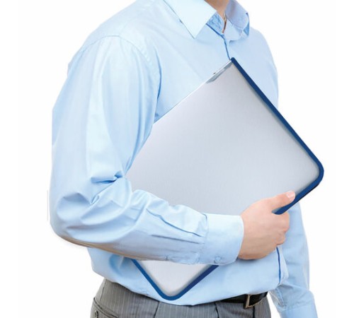 Папка для документов и тетрадей на молнии пластиковая BRAUBERG А4, 320х230 мм, прозрачная, 271713