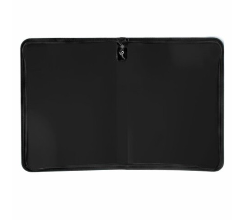 Папка для документов и тетрадей на молнии пластиковая BRAUBERG А4, 320х230 мм, черная, 271714