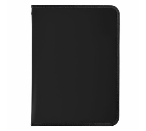 Папка для документов и тетрадей на молнии пластиковая BRAUBERG А4, 320х230 мм, черная, 271714